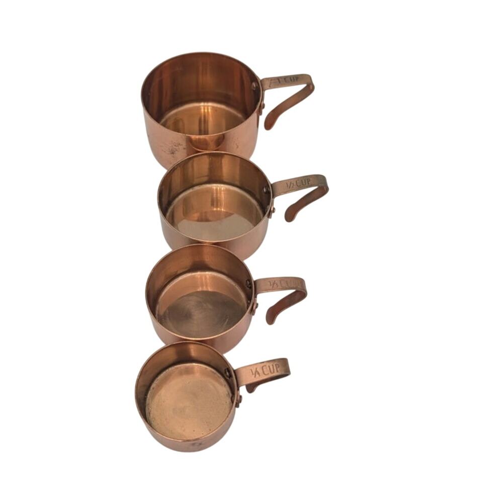 Anthropologie Russet Copper Hanging Measuring Cups Retired Style NWT
